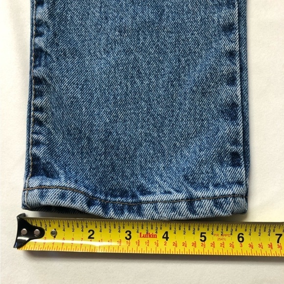 VINTAGE Guess '90s Straight Leg Denim Jeans Size 12 Made In Canada :) - Picture 10 of 10